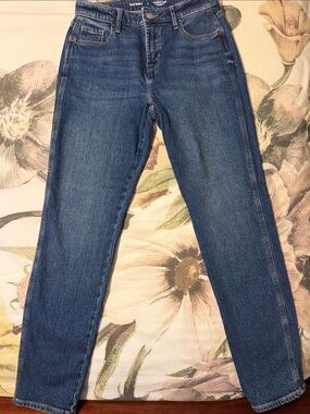 Old Navy Women's Medium Blue high-rise Vintage Slim secret smooth pockets